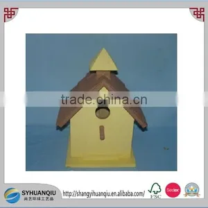 Wooden Bird Cage to Hang on the Tree for One Bird thumbnail-3