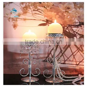 Fashionable Design Table Decoration Clear Candlestick Crystal thumbnail-1