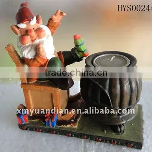 Dwarf and Candle Holder Christmas Decoration thumbnail-1