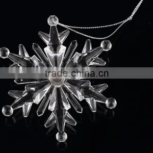 Acrylic Crystal Snowflake Pendant With Snowflake Ornament thumbnail-3