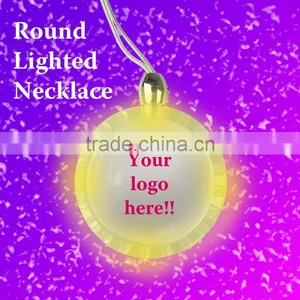 [Super Deal] Flashing Round Necklace thumbnail-1