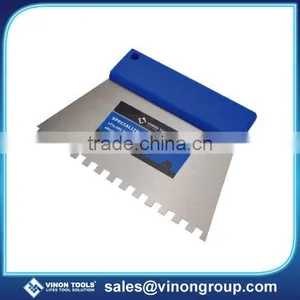Best Selling Steel Notch Scraper, Adhesive Spreader, Grout Trowel, Adhesive Scraper thumbnail-1