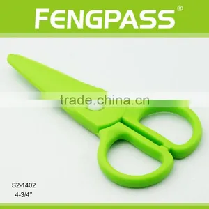 S2-1402 4-3/4" Paper Cutting Scissors / Kid Scissors Full Plastic Style thumbnail-1