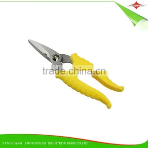 High Quality 7 Inches Stainless Steel Garden Scissors/Pruner With Plastic Handle thumbnail-2