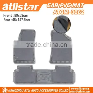 New Design Non Slip 3PCS Full Set Rubber Car Mats ,No Smell High Quality Rubber Car Floor Mats thumbnail-2