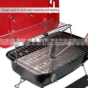 Amazon Hotsale 12" Steel Wire Cleaning Bbq Grill Brush With Steel Handle thumbnail-6