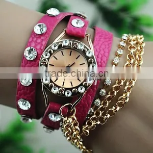 2014 High Quality Fashion Lady Leather Vintage Watche thumbnail-2