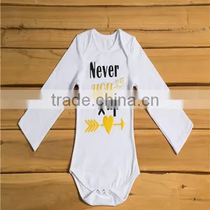 100% Cotton Onesie Baby Romper Baby Long Sleeve Romper thumbnail-3