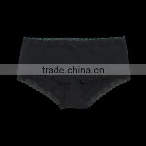 Mass Style Solid Black Moda/spandex Briefs Women Underwear thumbnail-5