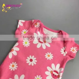 Infants and Toddlers Summer Bodysuit,Printed Baby Bodysuit Wholesale,Short-Sleeve Newborn Baby Bodysuit thumbnail-3