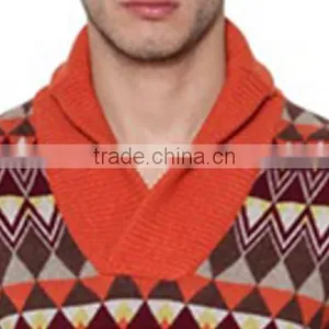 Wholesale Lastest Design Jacquard Pullover Jumpers Man Sweater thumbnail-5