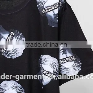 High Quality Full Sublimation T Shirt With Statue Digital Print T Shirt for Unisex thumbnail-3