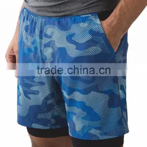 With Tight Under Shorts Sublimation Mens Running Shorts Training Shorts thumbnail-4