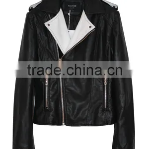 Lady Jacket pu Leather Jacket for Women thumbnail-5