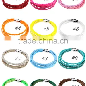 PU LEATHER WITH SUEDE CORD BRACELETS thumbnail-1