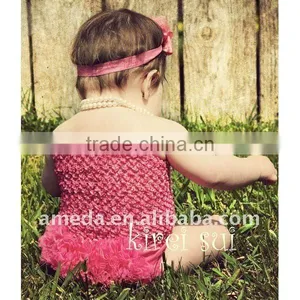 Baby Chiffon Ruffles Bloomer Panties - Hot Pink thumbnail-1