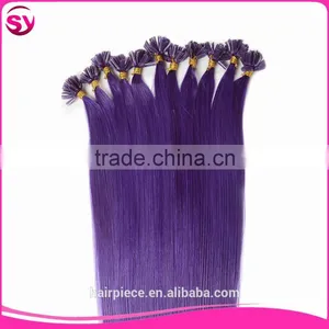 Factory Frice Nail Hair Extension Tangle Free No Shedding Brazilian Human Hair Pre Bonded U Tip Hair thumbnail-4