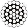 High Brightness 304 1x37 Stainless Steel Wire Rope 1.2mm For Goods Shelf thumbnail-1