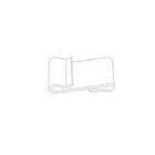 Wire Net or Power Bar White PP Power Wing Clip, Retail Display Hooks 31100,31101 thumbnail-1