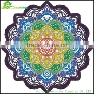China Yoga Mat Picnic Mat Mandala Round Roundie Oversized Beach Towel in China Custom Round Towel thumbnail-1