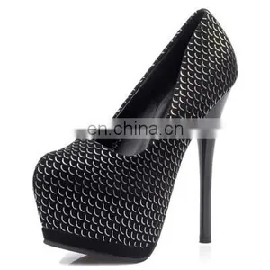 Top Quality Thick Waterproof Office Ladies Shoes Fashion High Heels thumbnail-2