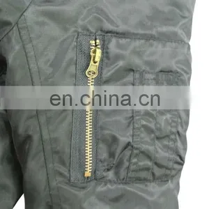 Wholesale Hot Selling Black Bomber Army Jacket for Military thumbnail-6