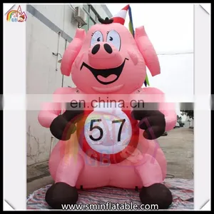 Outdoor Inflatable Advertising Standing Pig Inflatable Pig On Sale thumbnail-1