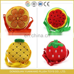 Colorful Fruit Shape Toy Design Kids Plush Shoulder Bag thumbnail-1