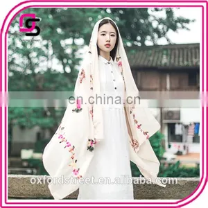 2017 Nepalese Folk Style New Cotton Embroidery Embroidery Scarf Shawl Super Sunscreen thumbnail-5
