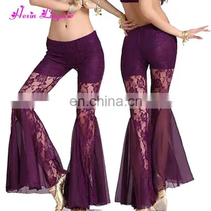 Wholesale Sports Purple Bell-Bottoms Sexy Womens Yoga Pants thumbnail-2