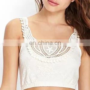 China Supplier Ladies Fashion New Crop Tops With Embroidery thumbnail-4