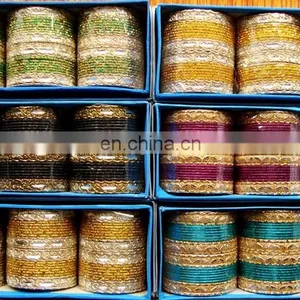 Wholesale Metal Bangles - Indian Party Wear Metal Bangle - Bollywood Style Metal Bangles thumbnail-5