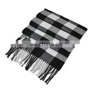 Black & White Checker New Design Men Scarf thumbnail-1