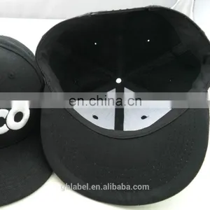 6 Panels Short Brim 3D Embroidery Custom China Snapback Hats Wholesale thumbnail-5