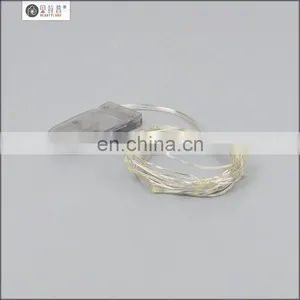 20 LED Battery Operated Micro Fairy Lights With Silver Wire by Festive Lights (White) thumbnail-5