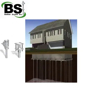 Steel Push Pier Installation Foundation Repairs thumbnail-1