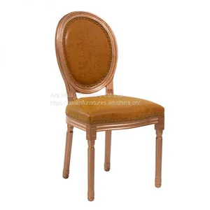 Vintage Design Wooden Frame Dining Restaurant Room Solid Wood French Style HL-6001 thumbnail-1