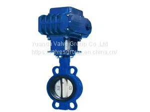 Cast Iron Butterfly Vavle D971X-10/10Q/16/16Q Electric Drive Type Butterfly Valve thumbnail-2
