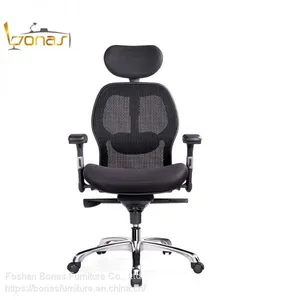 High Back Mesh Office Chair Ergonomic Chair With Headrest and Adjustable Lumbar Support thumbnail-1