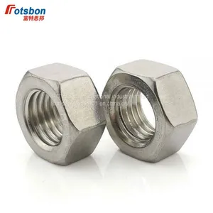 M1-M33 Hex Nut Hexagon Nuts Ecrou Tuercas Metric Thread Suit Screw Caps for Bolts Tuerca Cejilla Moeren DIN934 304 Steel Noix thumbnail-1
