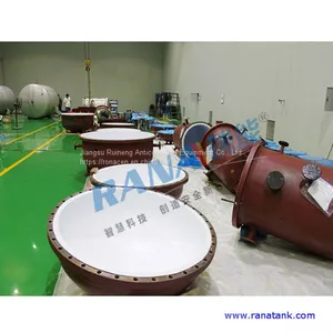Factory Wholesales New Durable 65 Cubic Steel Lining PTFE/ PFA/ ETFE Anticorrosive Equipment With Long Service Life 15-20 Years Industrial Chemical Storage Tank Movable Portable Container and Pressure Vessel thumbnail-2