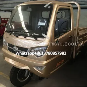 Gasoline Tricycle 200cc Cabin Cargo Loader Trike Three Wheeler Brand LOVOL thumbnail-1