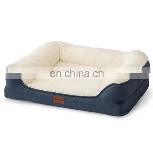 Wholesale Luxury High End Waterproof Comfort Orthopedic Pet Bed For Dog thumbnail-3