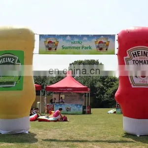 Colorful Advertising Inflatable Branded Salad Bottle Shape With Blower for Business Events thumbnail-2