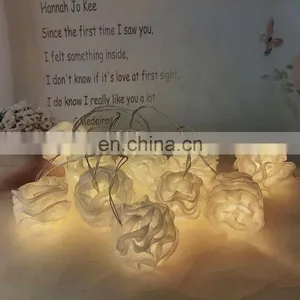 Valentine's Day Party Unique LED Fairy Cloth Rose String Light For Wedding Holiday thumbnail-1