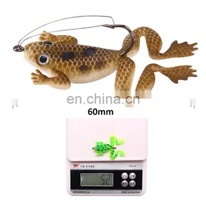 5.2g/6cm Frog Soft Lure Bait With Hook, a Bag of 4 Frog Bait thumbnail-2