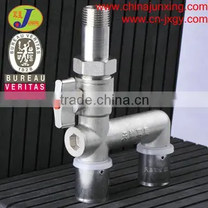 China Pex-al-pex Pipe Brass Fitting Male Union h Type Press Ball Valve thumbnail-1