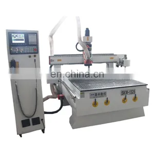Popular Price SKW-1325DC Automatic Metal Wooden Industry Penumatic ATC CNC Router thumbnail-1