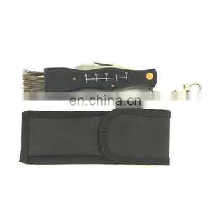Wood Handle Stainless Steel Garden Tool Folding Mushroom Diggig Knife thumbnail-1