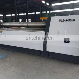 Wmtcnc New Sheetrollingmachine W12 Hydraulic Plate Rolling Machine 4 Roll Plate Rolling Machine thumbnail-4